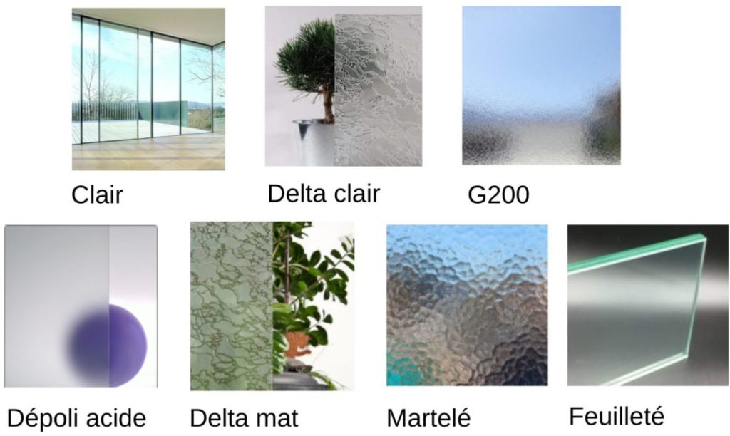 types de vitrages